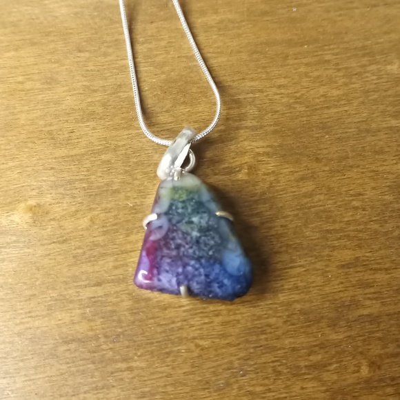 Hand Crafted Jewelry - ⚡3 for $24⚡ Rainbow solar druzy quartz necklace